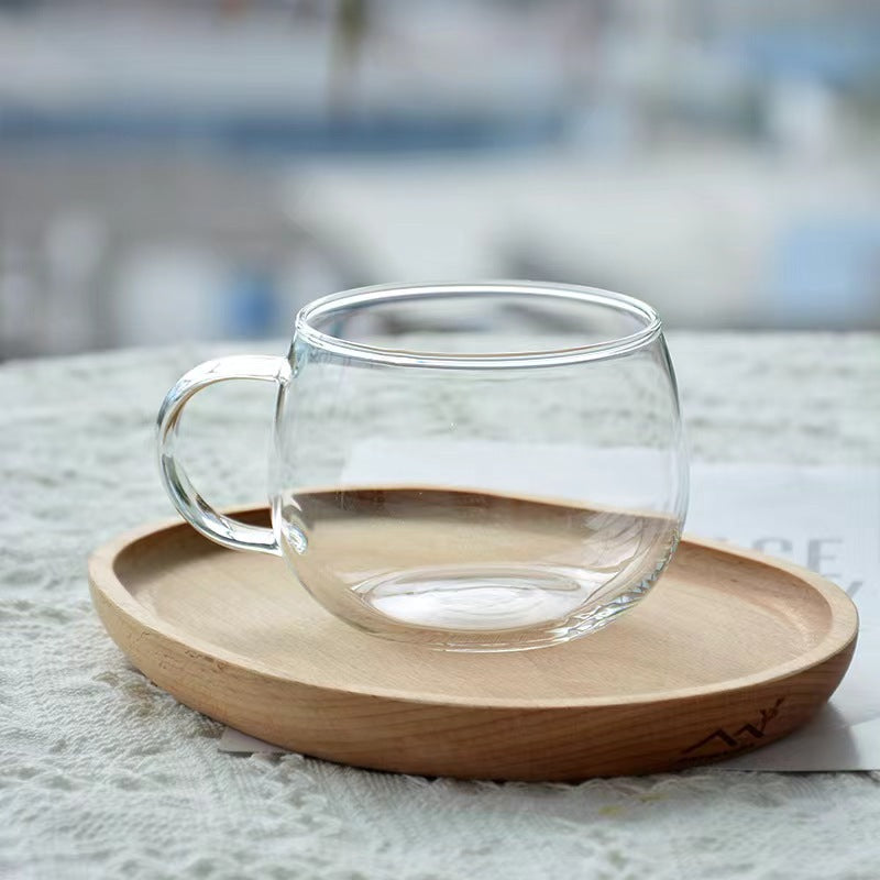 Creative High Borosilicate Glass Cup for Coffee Juice Drinks