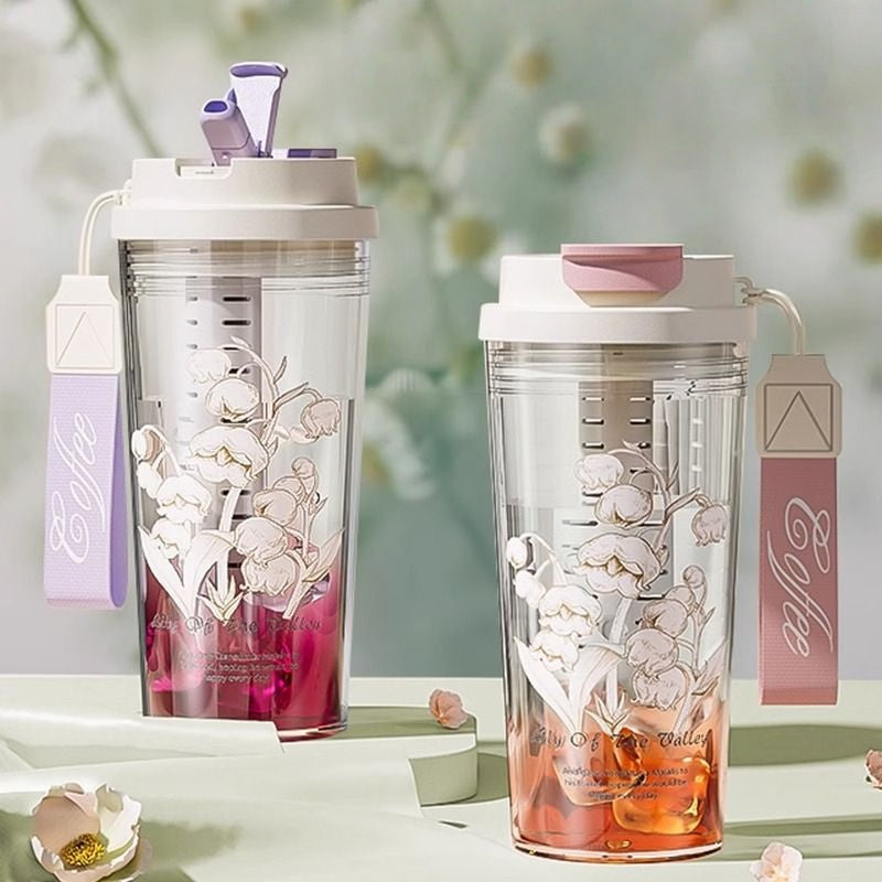 580ml Light Water Bottle High-Grade Outdoor Drinking Cup BPA Free With Handle