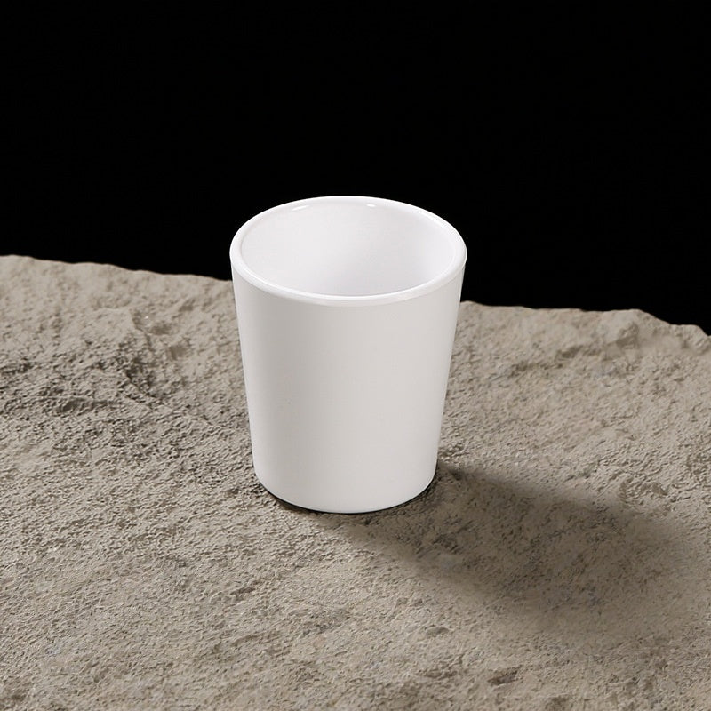 Eco-Friendly PLA Biodegradable White Plastic 6oz Cold Beverage Cup Anti-fall Party Use