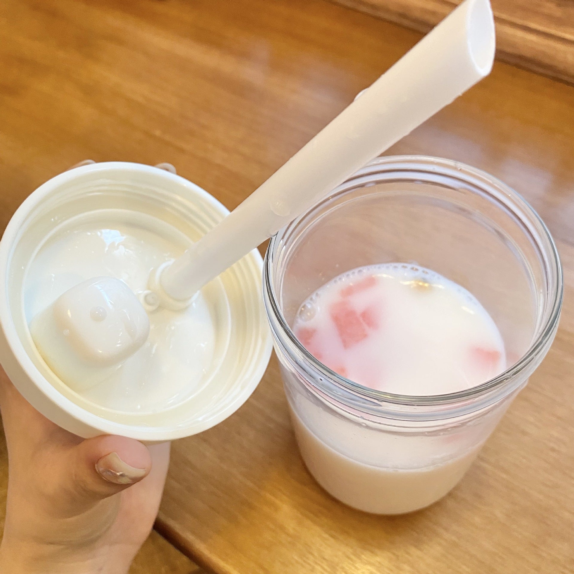 500ml Large Capacity Boba Cup BPA-Free Reusable Plastic Drinking Bottle with Straw Custom for Milk Tea Shop Outdoor Travel